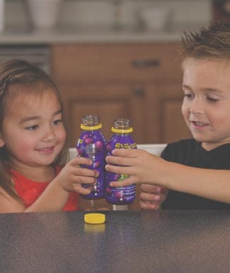 Kids Tossing Bottles